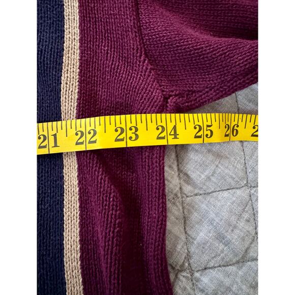 Vintage Roundtree & Yorke Hand Intarsia Men Large Preppy Golf Sweater Knit Block - Picture 5 of 7